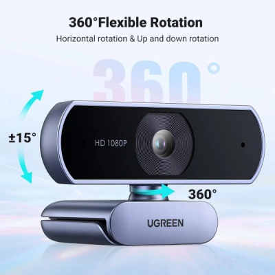 Веб-камера Ugreen CM678 HD USB-A (15728)