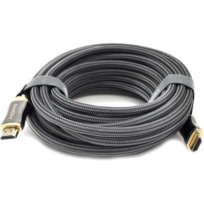 Кабель мультимедійний HDMI to HDMI 12.0m v2,0, OD-8.0mm 2K * 4K VEGGIEG (YT-HDMI(M)/(M)HX-12)