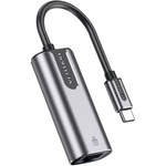 Перехідник USB3.1 Type-C to Ethernet RJ45 1000Mb Aluminum black Vention (CFNHB)