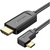 Кабель мультимедійний USB-C 3.1 to HDMI 1.5m 90° 4K 60 Гц PVC Black Vention (CGVBG)