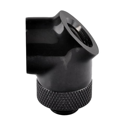 Фитинг для СВО ThermalTake Pacific G1/4 45 Degree Adapter Black (CL-W051-CU00BL-A)