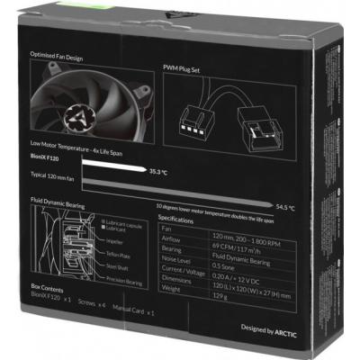 Кулер для корпуса Arctic BioniX F120 Grey (ACFAN00163A)