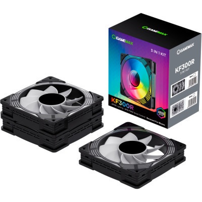 Кулер до корпусу Gamemax KF300R BK
