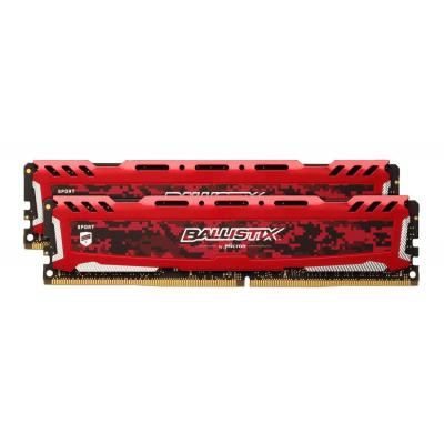 Модуль памяти для компьютера DDR4 16GB (2x8GB) 2666 MHz Ballistix Sport LT MICRON (BLS2C8G4D26BFSEK)