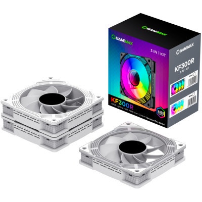 Кулер до корпусу Gamemax KF300R WH