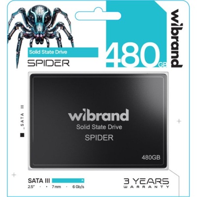 Накопичувач SSD 2.5' 480GB Spider Wibrand (WI2.5SSD/SP480GBST)