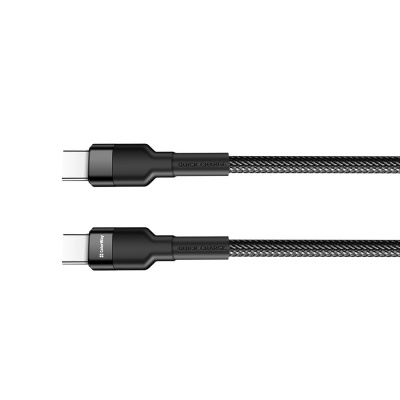 Дата кабель USB-C to USB-C 1.0m 3.0A black ColorWay (CW-CBPDCC047-BK)