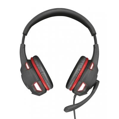 Наушники Trust GXT 407 Ravu Illuminated 3.5mm+USB BLACK (23372)