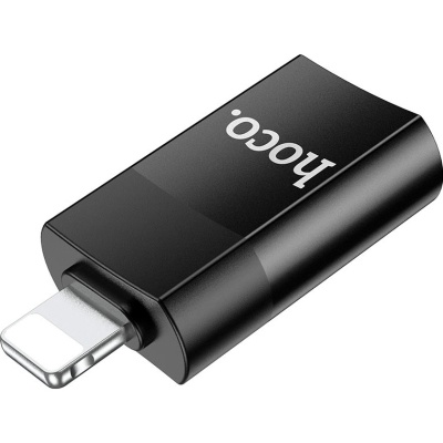 Перехідник UA17 Lightning M to USB F USB2.0 no data transfer Black HOCO (6931474761989)