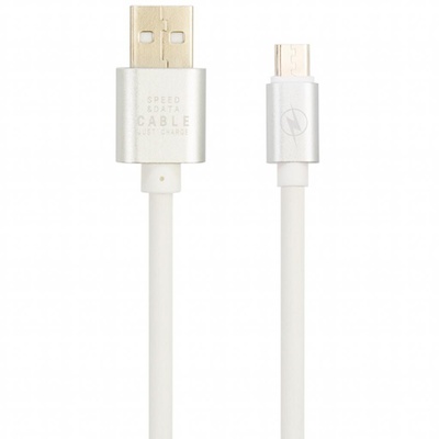Дата кабель Mobiking Quick Charge MicroUSB White (50731)