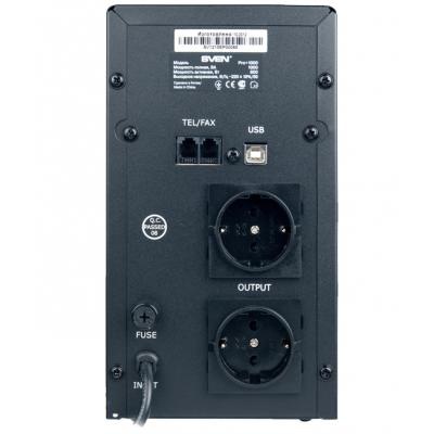Источник бесперебойного питания SVEN Pro+ 1000 LCD USB