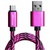 Дата кабель Grand-X USB - micro USB, Cu, 1.5A, Rose/Black, 1m (FM05RSB)