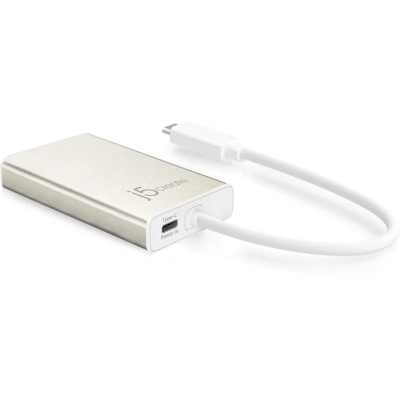Концентратор J5create USB-C 5-in-1 2xUSB 3.0 + HDMI 4K + USB-C PD + RJ45 1000Mbps gray (JCA374-N)