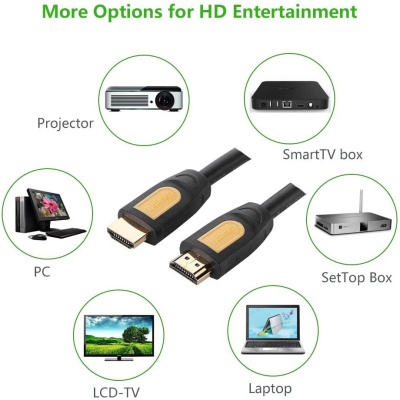 Кабель мультимедійний HDMI to HDMI 5.0m V1.4 HD101 Ugreen (10167)