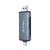 Зчитувач флеш-карт ColorWay USB 2.0/USB-C to CF/SD/MicroSD (CW-CR-01)