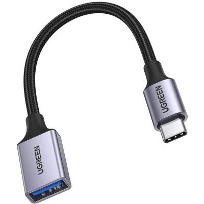 Перехідник OTG USB 3.0 AF to USB-C 0.1m US378 black UGREEN (70889)