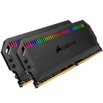 Модуль памяти для компьютера DDR4 16GB (2x8GB) 3600 MHz Dominator Platinum RGB Black Corsair (CMT16GX4M2K3600C16)