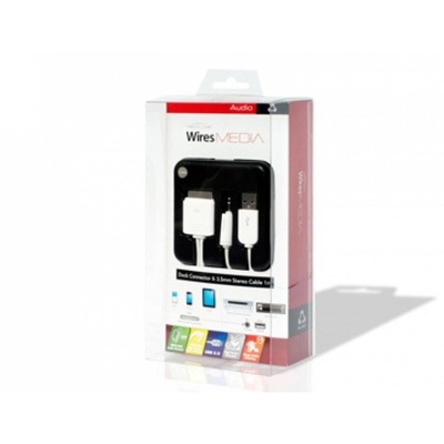 Дата кабель iDock to USB + Jack 3.5mm M 1.0m Techlink (726741)