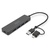 Концентратор Digitus USB-C + USB-A to 4xUSB-A 0.2m black (DA-70235)