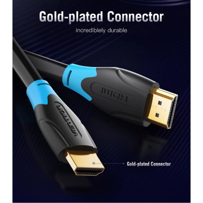 Кабель мультимедійний HDMI M to HDMI M 15.0m black Vention (AACBN)