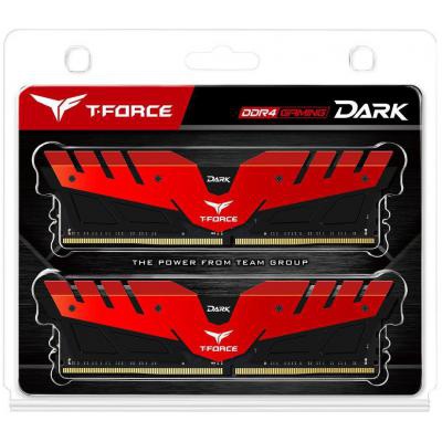 Модуль памяти для компьютера DDR4 16GB (2x8GB) 2400 MHz Dark Red Team (TDRED416G2400HC14DC01)