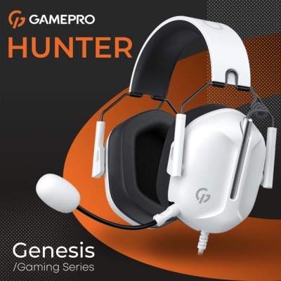 Навушники GamePro Genesis Hunter White (HS1350W)