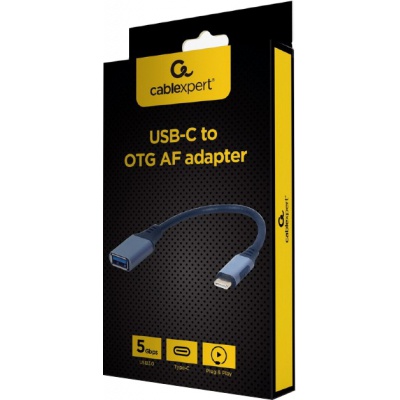 Перехідник OTG USB 3.0 AF to USB-C 0.15m Cablexpert (A-USB3C-OTGAF-01)