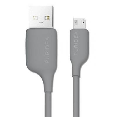 Дата кабель USB 2.0 AM to Lightning 1.2m Grey PURIDEA (L02-Grey)