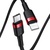 Дата кабель USB-C to Lightning 1.0m Cafule PD 20W red+black Baseus (CATLKLF-91)