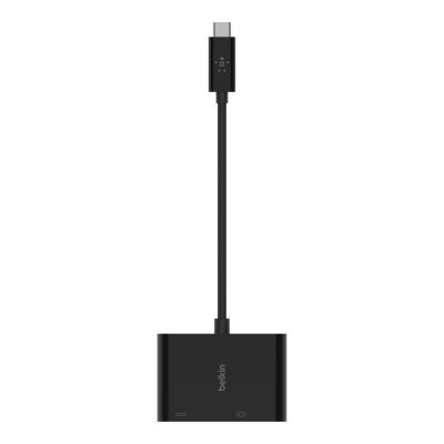 Переходник USB-C - VGA 60W PD, black Belkin (AVC001BTBK)