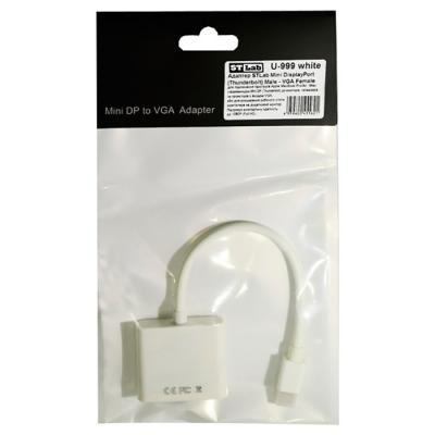 Перехідник ST-Lab Mini DisplayPort (Thunderbolt) Male - VGA Female, 1080P (U-999 white)