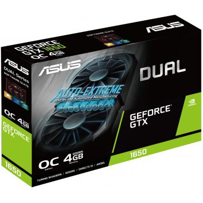 Видеокарта ASUS GeForce GTX1650 4096Mb DUAL OC (DUAL-GTX1650-O4G)