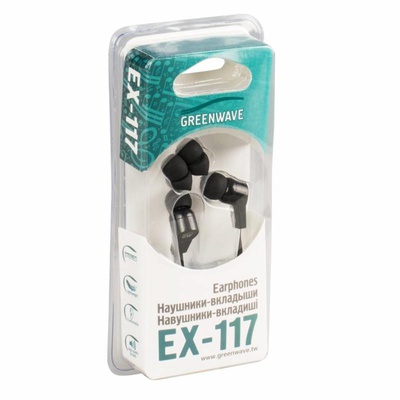 Наушники Greenwave EX-117 black-white