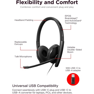 Навушники Lenovo Wired ANC Headset Gen 2 (Teams) Black (4XD1M45627)