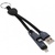 Дата кабель USB 2.0 AM to Lightning + Micro 5P 0.25m black XoKo (SC-201-BK)