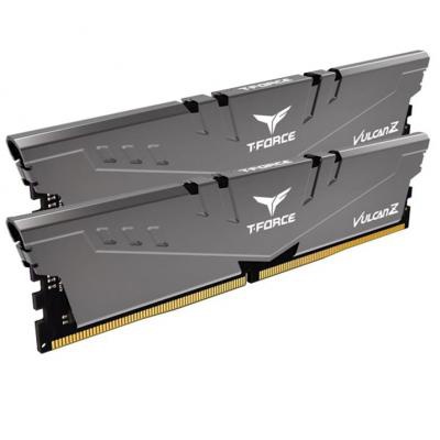 Модуль памяти для компьютера DDR4 16GB (2x8GB) 2666 MHz T-Force Vulcan Z Gray Team (TLZGD416G2666HC18HDC01)