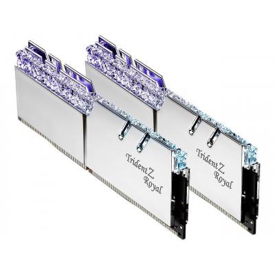 Модуль памяти для компьютера DDR4 16GB (2x8GB) 3600 MHz Trident Z RGB Royal Silver G.Skill (F4-3600C18D-16GTRS)