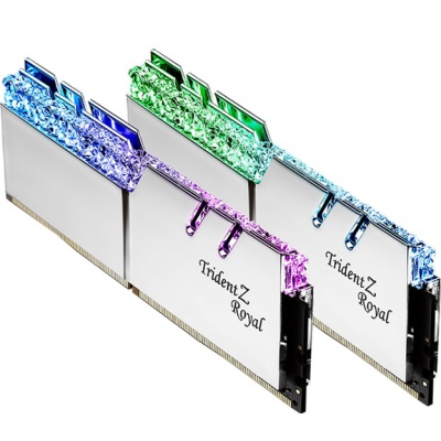 Модуль пам'яті для комп'ютера DDR4 64GB (2x32GB) 3600 MHz TridentZ RGB Royal Silver G.Skill (F4-3600C18D-64GTRS)