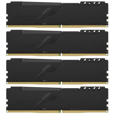 Модуль памяти для компьютера DDR4 64GB (4x16GB) 2400 MHz Fury Black Kingston (HX424C15FB4K4/64)