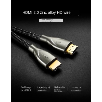 Кабель мультимедійний HDMI to HDMI 1.0m HD131 Gray Ugreen (UGR-50106)