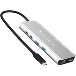 Концентратор J5create USB-С 6-in-1 2xUSB 3.2 + USB-C PD 100W + USB-C + HDMI 8K + RJ45 2.5Gbps aluminum (JCD403-N)