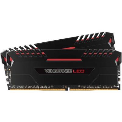 Модуль пам'яті для комп'ютера DDR4 16GB (2x8GB) 3000 MHz Vengeance LED Red Corsair (CMU16GX4M2C3000C15R)