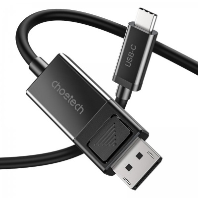 Кабель мультимедійний USB-C to DisplayPort 1.8m 8K 30Hz Choetech (XCP-1803-BK)