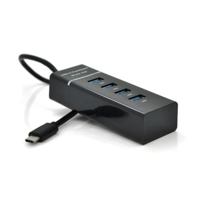 Концентратор Voltronic USB-C to 4xUSB 3.0 0.2m black (YT-TC3H4-B20/12940)