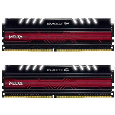 Модуль памяти для компьютера DDR4 8GB (2x4GB) 2666 MHz T-Force Delta White RGB Team (TF4D48G2666HC15BDC01)