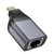 Перехідник USB-C to RJ45 Ethernet 100Mbps gray HOCO (6942007645607)