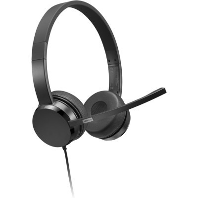 Навушники Lenovo USB-A Wired Stereo On-Ear Black (4XD1K18260)