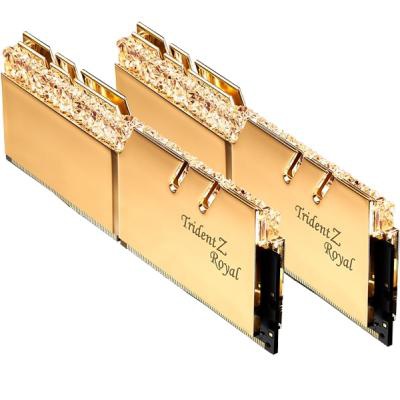 Модуль памяти для компьютера DDR4 16GB (2x8GB) 3200 MHz Trident Z Royal RGB Gold G.Skill (F4-3200C16D-16GTRG)