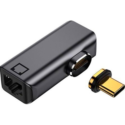 Перехідник USB-C to RJ-45 100/1000Mb PowerPlant (CA914296)