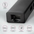 Концентратор AXAGON USB-C to 3xUSB-A + RJ45 0.2m metal black (HMC-GL3A)